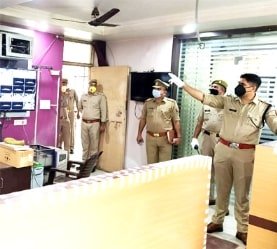 एसएसपी ने किया नवीनीकरण कार्यों का निरीक्षण