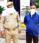 मंसूरपुर- मुठभेड़ के बाद १० हजार के ईनामी बदमाश मुकेश को किया गिरफ्तार