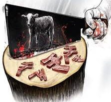 पुलिस ने प्रतिबन्धित मांस बरामद किया, आरोपी फरार