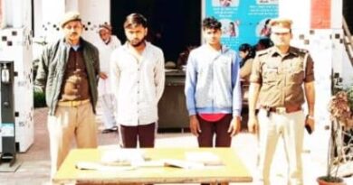शाहपुर पुलिस ने शातिरों को गिरफ्तार कर जेल भेजा, गाय को काटने के लिए चाकू बरामद