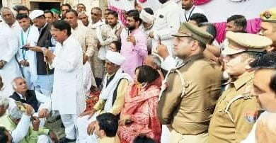 शौरम में गरजे चौधरी अजित सिंह, महापंचायत को लेकर किया ये बडा ऐलान