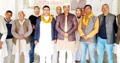 थामा रालोद का दामन: दर्जनो कार्यकर्ता व पदाधिकारी भाजपा को छोडकर रालोद में शामिल