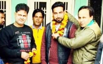 कांग्रेस के नवनियुक्त पदाधिकारी का स्वागत किया