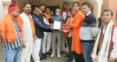 बजरंग दल कार्यकर्ता रिंकू शर्मा की मुस्लिम जिहादियों के द्वारा निर्मम तरीके से की गई हत्या के विरोध में ज्ञापन