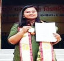 साक्षी सिंहवाल ने गोल्ड मैडल जीतकर नाम रोशन किया