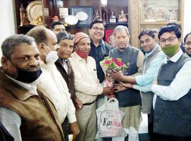 ११ सदस्य धीमान समाज का प्रतिनिधिमंडल उत्तराखंड के नवनियुक्त मुख्यमंत्री से मिला