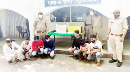 थाना खतौली पुलिस ने सात शातिर चोर दबौचे