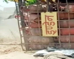 शाहपुर: गैस सिलेन्डर से लदा ट्रक पलटने से एक की मौत... 5 13 News |