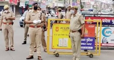 शहर के मुख्य चौराहों का एसएसपी ने किया निरीक्षण, पुलिसकर्मियों को आदेशित किया