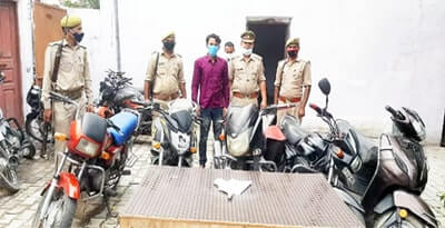 चोरी के वाहन सहित गिरफ्तार किया, तमंचा ३१५ बोर मय दो जिंदा कारतूस बरामद चोरी के वाहन सहित गिरफ्तार किया, तमंचा ३१५ बोर मय दो जिंदा कारतूस बरामद