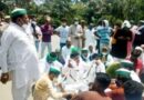 भाकियू कार्यकर्ताओ ने किसान बिलो एवं उनसे जुडी समस्याओं के विरोध मे धरना प्रदशर्न किया