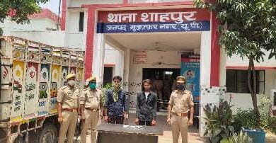 तावली से लछेड़ा रोड कब्रिस्तान के पास से अवैध हथियार सहित दो गिरफ्तार