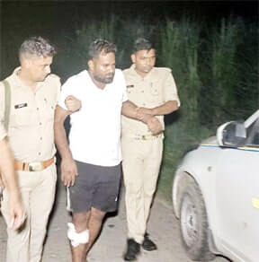 Mansurpur : मुजफ्फरनगर पुलिस की कार सवार बदमाशों से मुठभेड़, दो गिरफ्तार