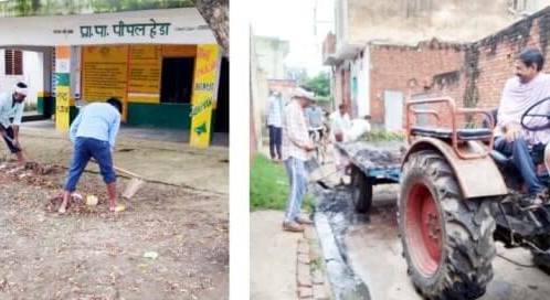 Muzaffarnagar News: साफ-सफाई एवं सेनेटाईजेशन का कार्य कराया