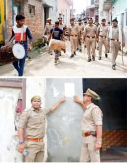 Muzaffarnagar News:ढोल बजाकर व मुनादी कराकर हिस्ट्रीशीटर के घर चस्पा किया गया जिलाबदर का नोटिस
