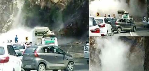 Rudraprayag News: केदारनाथ हाईवे पर दरकी पहाड़ी, लोगों में दहशत