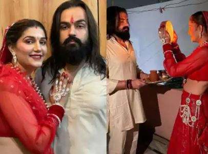 Sapna Choudhary ने शेयर की करवाचौथ सेलिब्रेशन की तस्वीरें