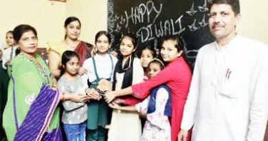 Muzaffarnagar News: ग्रीन लैंड हाईस्कूल  में रंगोली उत्सव का आयोजन