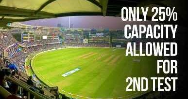 मुंबई Ind Vs Nz 2Nd Test के लिए वानखेड़े में 25% दर्शकों को ही मिलेगी एंट्री