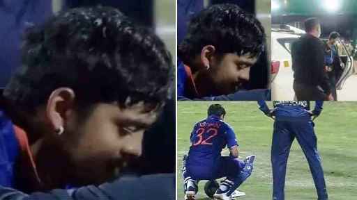 Ishan Kishan के सिर पर लगी बाउंसर, पारी के बाद सीधे अस्पताल पहुंचे