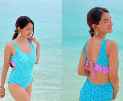 बैकलैस Bikini पहने नजर आईं Anushka Sen