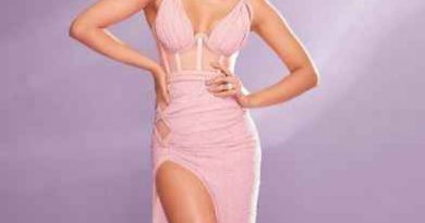 पिंक थाई हाई स्लिट कोर्सेट पिंक गाउन में नजर आ रही Kriti Sanon