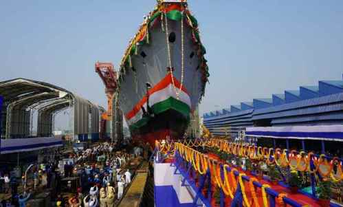 केंद्रीय रक्षा मंत्री राजनाथ सिंह ने लांच किया शिवालिक-क्लास फ्रीगेट युद्धपोत Ins Dunagiri केंद्रीय रक्षा मंत्री राजनाथ सिंह ने लांच किया शिवालिक-क्लास फ्रीगेट युद्धपोत Ins Dunagiri