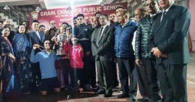 Muzaffarnagar ग्रेन चैम्बर पब्लिक स्कूल में विभोर संगल टेबल टेनिस टूर्नामेंट का समापन