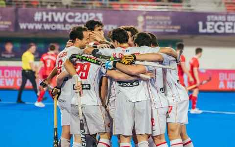 Hockey World Cup 2023:स्पेन के लिए रेने और मिरालेस ने किए दो-दो गोल Hockey World Cup 2023:स्पेन के लिए रेने और मिरालेस ने किए दो-दो गोल