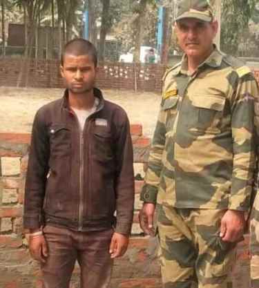 बांग्लादेशी घुसपैठिये को गिरफ्तार कर लिया Bsf के जवानों ने