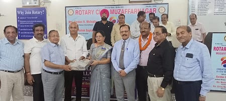 रोटरी क्लब Muzaffarnagar मेन का अधिष्ठापन समारोह आयोजित