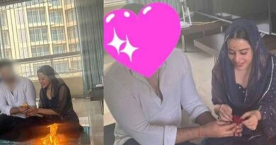 हवन कुंड के सामने पूजा करते हुए दिखाया गया-Uorfi Javed ने गुपचुप कर ली सगाई?