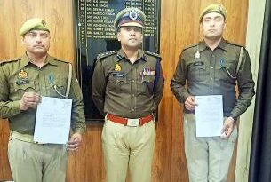 भीषण आग में सूझबूझ का परिचय देने वाले Muzaffarnagar  पुलिस कर्मियों को किया सम्मानित