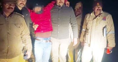 Muzaffarnagar पुलिस मुठभेड़ के दौरान ०१ शातिर गौकश अभियुक्त घायल/गिरफ्तार, गौवंश, कटान के उपकरण व अवैध शस्त्र बरामद