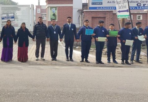 Muzaffarnagar-माउंट लिट्रा ज़ी स्कूल में सुभाष चंद्र जयंती