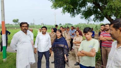 Muzaffarnagar: गाँव सल्हाखेड़ी मे सरकारी तालाब की १८ बीघा भूमि से हटवाया गया अवैध निर्माण