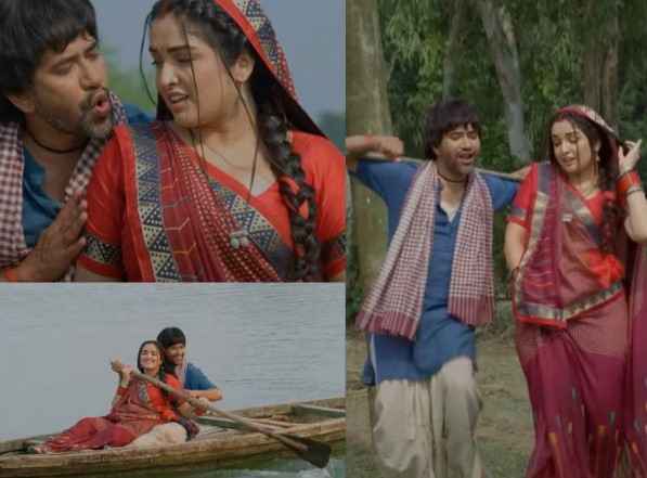 मरून कलर सड़िया: Bhojpuri Song का नया सुपरहिट, बना Youtube का नया रिकॉर्ड ब्रेकर Amrapali Dubey 