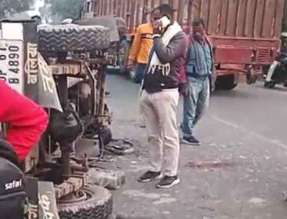 Ballia में बरातियों से भरी जीप और रोडवेज बस की जोरदार टक्कर, 16 घायल, 2 की हालत गंभीर