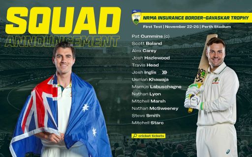 Australia ने भारत के खिलाफ पहले टेस्ट के लिए टीम की घोषणा की, जानिए कौन से खिलाड़ी पहुंचे?