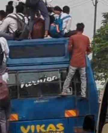 स्कूल बसों की खतरनाक ड्राइविंग: छात्राें की जान पर खेल, Muzaffarnagar पुलिस-परिवहन विभाग की लापरवाही से बढ़ता हादसों का खतरा