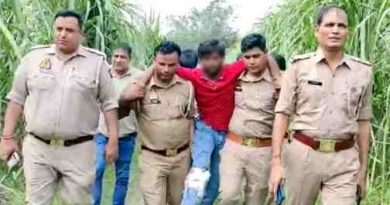 Muzaffarnagar-बुढ़ाना पुलिस मुठभेड़ में 20 हजार के इनामी लुटेरा गिरफ्तार, चांदी के आभूषण और अवैध हथियार बरामद