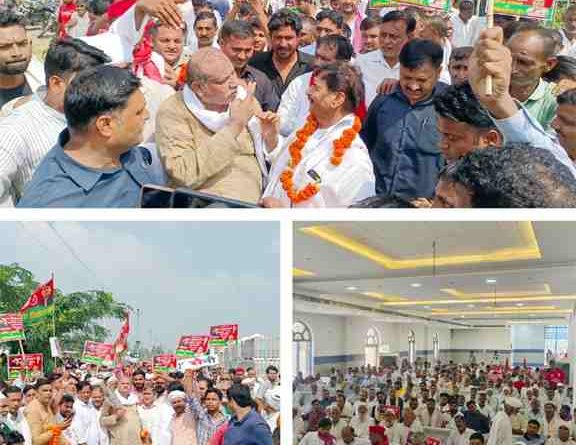 Budhana में शिवपाल सिंह यादव का जोरदार स्वागत, 2027 मिशन पर बढ़ा जोश