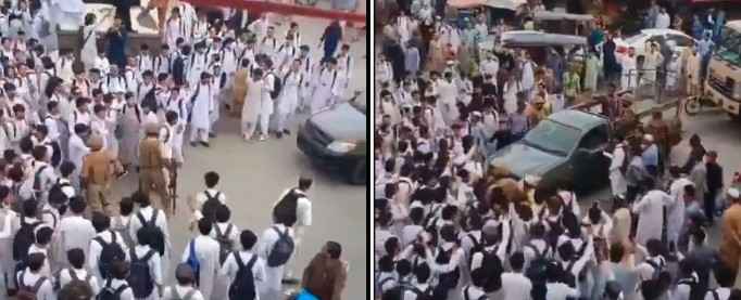 Khyber Pakhtunkhwa में सरकारी कॉलेजों को आउटसोर्स करने का विरोध, स्टूडेंट्स और टीचर्स ने सरकार के खिलाफ किया प्रदर्शन Khyber Pakhtunkhwa में सरकारी कॉलेजों को आउटसोर्स करने का विरोध, स्टूडेंट्स और टीचर्स ने सरकार के खिलाफ किया प्रदर्शन