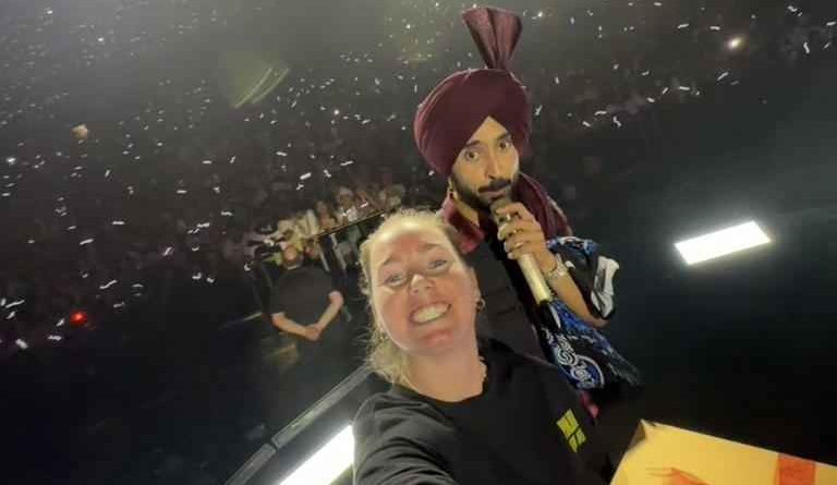 Amanda Wellington की Diljit Dosanjh से मुलाकात: क्रिकेट और संगीत का अनोखा संगम
