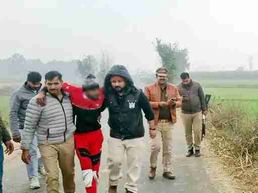 रतनपुरी Muzaffarnagar पुलिस मुठभेड़: 25 हजार के इनामी बदमाश हसन को लगी गोली, हथियार समेत गिरफ्तार