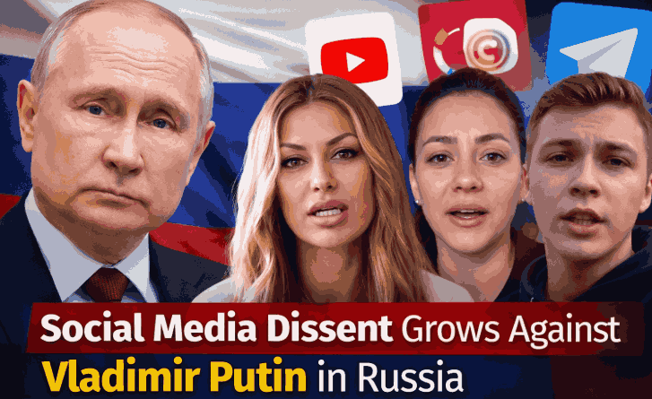 Russia: सोशल मीडिया पर पुतिन सरकार के खिलाफ खुला असंतोष, इन्फ्लुएंसर्स के बयान से बदलती जनभावना के संकेत