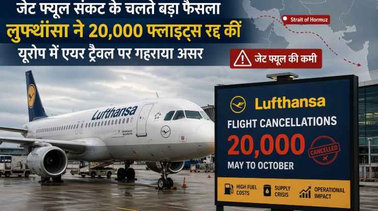Lufthansa Flight Cancellation News: ईरान युद्ध और जेट फ्यूल संकट के बीच लुफ्थांसा ने 20,000 फ्लाइट्स रद्द कीं, यूरोप में एयर ट्रैवल पर बड़ा असर
