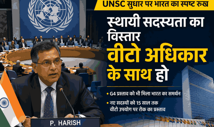 Unsc Reform: संयुक्त राष्ट्र सुरक्षा परिषद में वीटो अधिकार के साथ स्थायी सदस्यता पर भारत का स्पष्ट रुख, G4 प्रस्ताव को भी मिला समर्थन