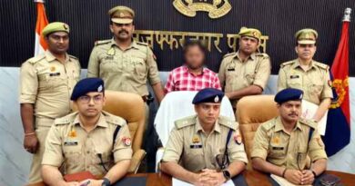 Muzaffarnagar मुठभेड़: पुलिस से फायरिंग करने वाला बदमाश घायल, 400 ग्राम आभूषण और अवैध हथियार बरामद