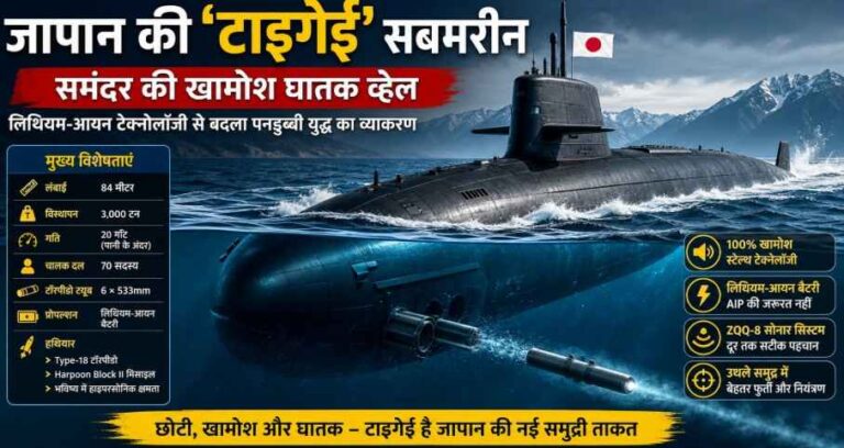 Japan Taigei Submarine: समंदर की खामोश ‘घातक व्हेल’ जिसने पनडुब्बी युद्ध की रणनीति बदल दी